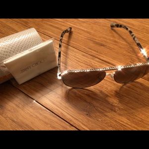 Jimmy Choo Rhinestone top sunglasses